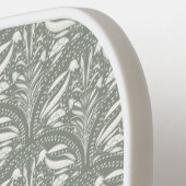 Moderne Soft Sage Green Boho Gepersonaliseerd Pickleball Paddle (Links Detail)