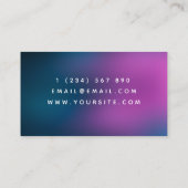 Moderne Software Developer Technology Web Designer Visitekaartje (Achterkant)