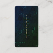 Moderne Software Engineer Ontwikkelaar Groen Visitekaartje (Voorkant)