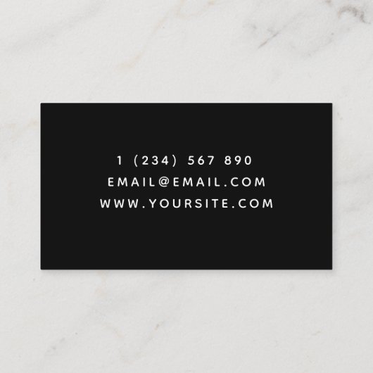 Moderne software ontwikkelaar technologie minimali visitekaartje (Achterkant)