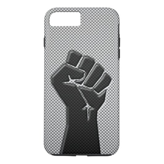 Moderne solidariteitslijst in koolstofvezelstijl Case-Mate iPhone case (Achterkant)
