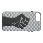 Moderne solidariteitslijst in koolstofvezelstijl Case-Mate iPhone case (Achterkant (Horizontaal))