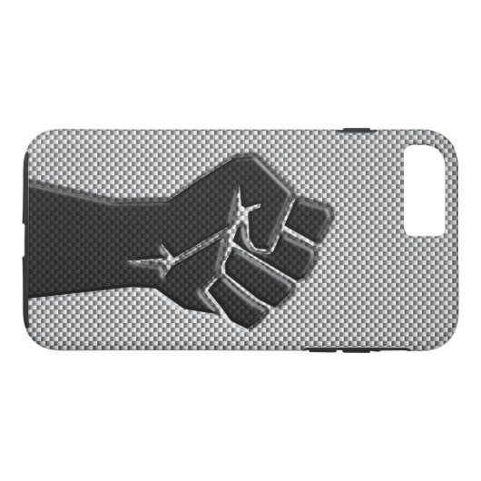 Moderne solidariteitslijst in koolstofvezelstijl Case-Mate iPhone case (Achterkant (Horizontaal))