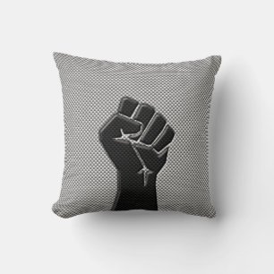 Moderne solidariteitslijst in koolstofvezelstijl kussen