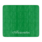 Moderne, solide, heldere, groene sjabloon, witboek snijplank (Voorkant)