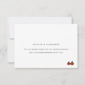 Moderne Songrequest Huwelijksreactiekaart RSVP Kaartje (Achterkant)