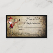 Moderne Sophisticated Designer Salon Afsprakenkaartje (Achterkant)