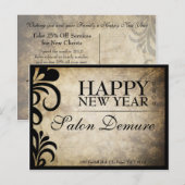 Moderne Sophisticated Designer Salon Briefkaart (Voorkant / Achterkant)