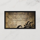 Moderne Sophisticated Designer Salon Visitekaartje (Achterkant)