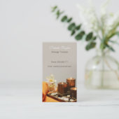 Moderne Spa- en Wellness-therapeut Visitekaartjes (Staand voorkant)