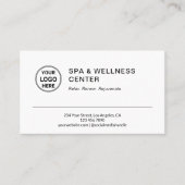 Moderne Spa Wellness Afsprakenkaartje (Voorkant)