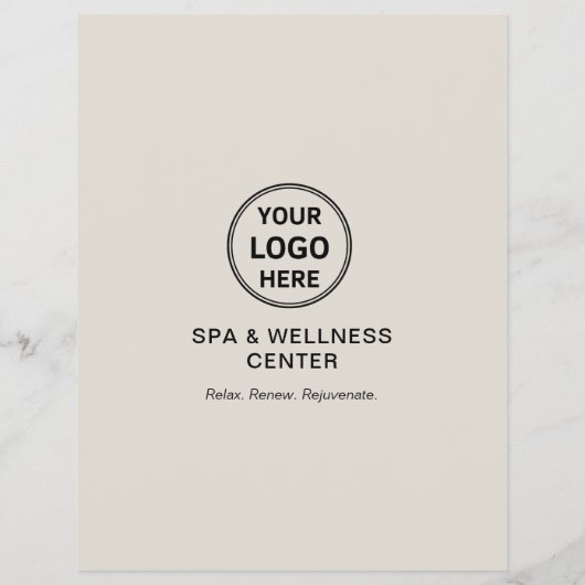 Moderne Spa Wellness Center Promotionele zaken Flyer (Achterkant)