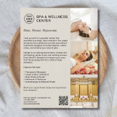 Moderne Spa Wellness Center Promotionele zaken Flyer