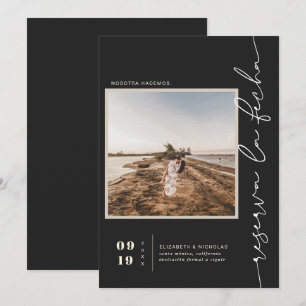 Moderne Spaanse Boho Woestijn Vierkant Foto Save The Date