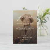 Moderne Spaanse Gracias begrafenisfoto dank u Kaart (Staand voorkant)