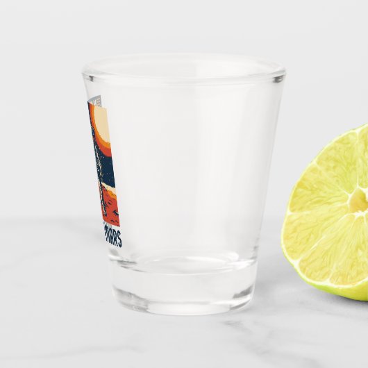 Moderne Space Astronaut Mars Cartoon Shot Glas (Rechts)