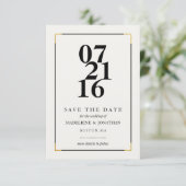 Moderne sparen de aankondigingen van de Datum (Staand voorkant)