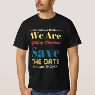 Moderne sparen de Datum Aankondiging T-shirt