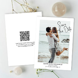 Moderne Sparen de DATUM QR de Foto van de Code bru Kaart