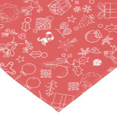 moderne Sparkle en Cheer: kerstfeest Korte Tafelloper (Hoek)