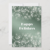 Moderne Sparkle grenen tak zakelijke Kerstmis Kaart (Achterkant)