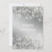 Moderne Sparkle sneeuwvlokken corporate kerst Kaart (Achterkant)