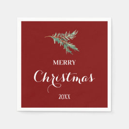 Moderne sparrentak voor Kerstmis Servet