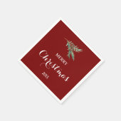 Moderne sparrentak voor Kerstmis Servet (Hoek)