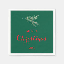 Moderne sparrentak voor Kerstmis Servet