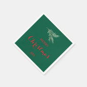 Moderne sparrentak voor Kerstmis Servet (Hoek)