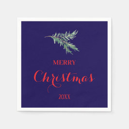 Moderne sparrentak voor Kerstmis Servet