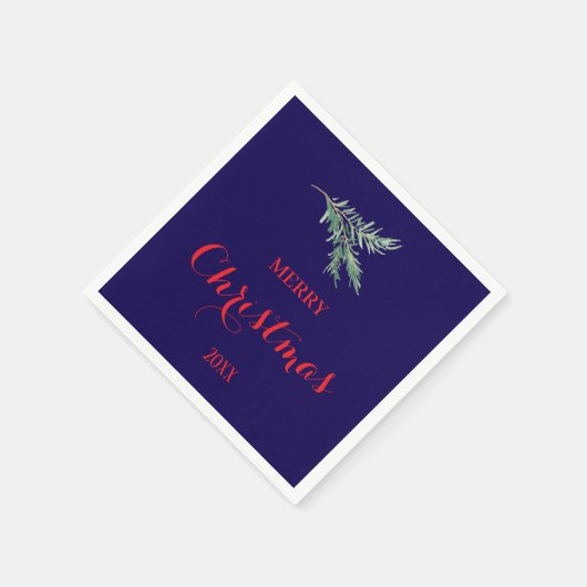 Moderne sparrentak voor Kerstmis Servet (Hoek)