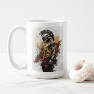 Moderne Spartaanse Krijger – Oude Kracht Modern B Koffiemok
