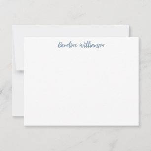 Moderne, speciaal uitgeruste, handschriftenblauw notitiekaartje