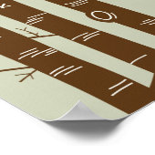 Moderne, speciaal voor bossen ontworpen wandkunst  poster (Hoek)