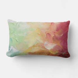 Moderne, speciaal voor roodgulden Blauwgroen oliev Kussen