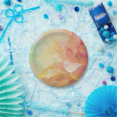 Moderne, speciaal voor roodgulden Blauwgroen oliev Papieren Bordje (Feest)