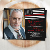 Moderne speciale brandweerman aangepaste fotoaflos kaart