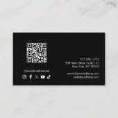 Moderne Specialist in Autodetailing Visitekaartje (Achterkant)