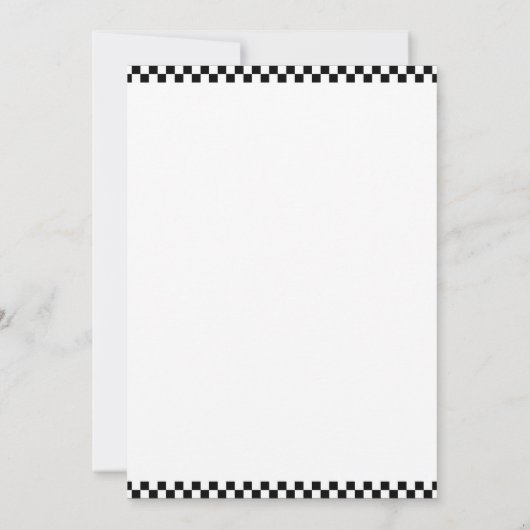 Moderne Speed Racing Sport Auto Verjaardag Kaart (Achterkant)