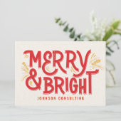 Moderne speelgoedartikelen en heldere kerstmis feestdagenkaart (Staand voorkant)