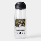 Moderne speellijstfoto van muzieklied waterfles (Achterkant)