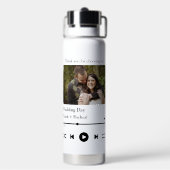 Moderne speellijstfoto van muzieklied waterfles (Achterkant)