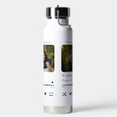 Moderne speellijstfoto van muzieklied waterfles (Links)