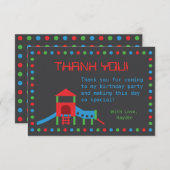 Moderne speelplaats Kinderen Dank je wel Kaart (Voorkant / Achterkant)