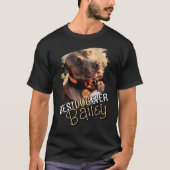 Moderne Speelse Cool Grunge Custom Huisdier Hond F T-shirt (Voorkant)
