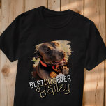 Moderne Speelse Cool Grunge Custom Huisdier Hond F T-shirt<br><div class="desc">Dit speelse en moderne ontwerp bestaat uit leuke typografie en voeg een aangepaste foto van uw hond toe. "Best Dog Ever" siert het shirt.</div>