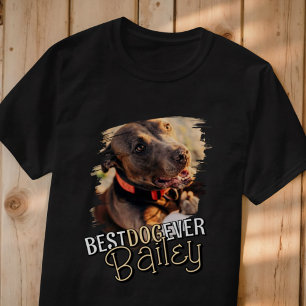 Moderne Speelse Cool Grunge Custom Huisdier Hond F T-shirt