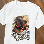 Moderne Speelse Cool Grunge Custom Huisdier Hond F T-shirt<br><div class="desc">Dit speelse en moderne ontwerp bestaat uit leuke typografie en voeg een aangepaste foto van uw huisdier toe.</div>