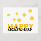 Moderne, speelse design van Happy Halloween Feestdagenkaart (Voorkant)